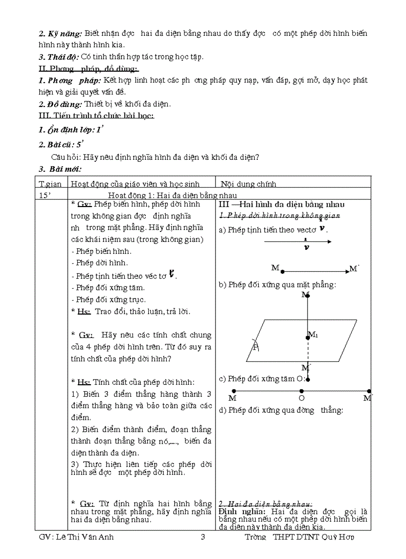 image for page Giáo án hình học Chương i khối đa diện Bài 1 kháI niệm khối đa diện