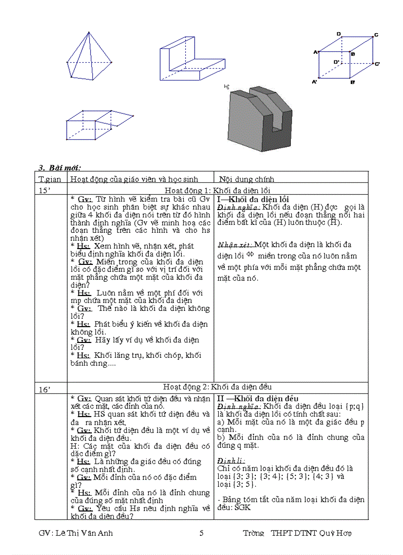 image for page Giáo án hình học Chương i khối đa diện Bài 1 kháI niệm khối đa diện