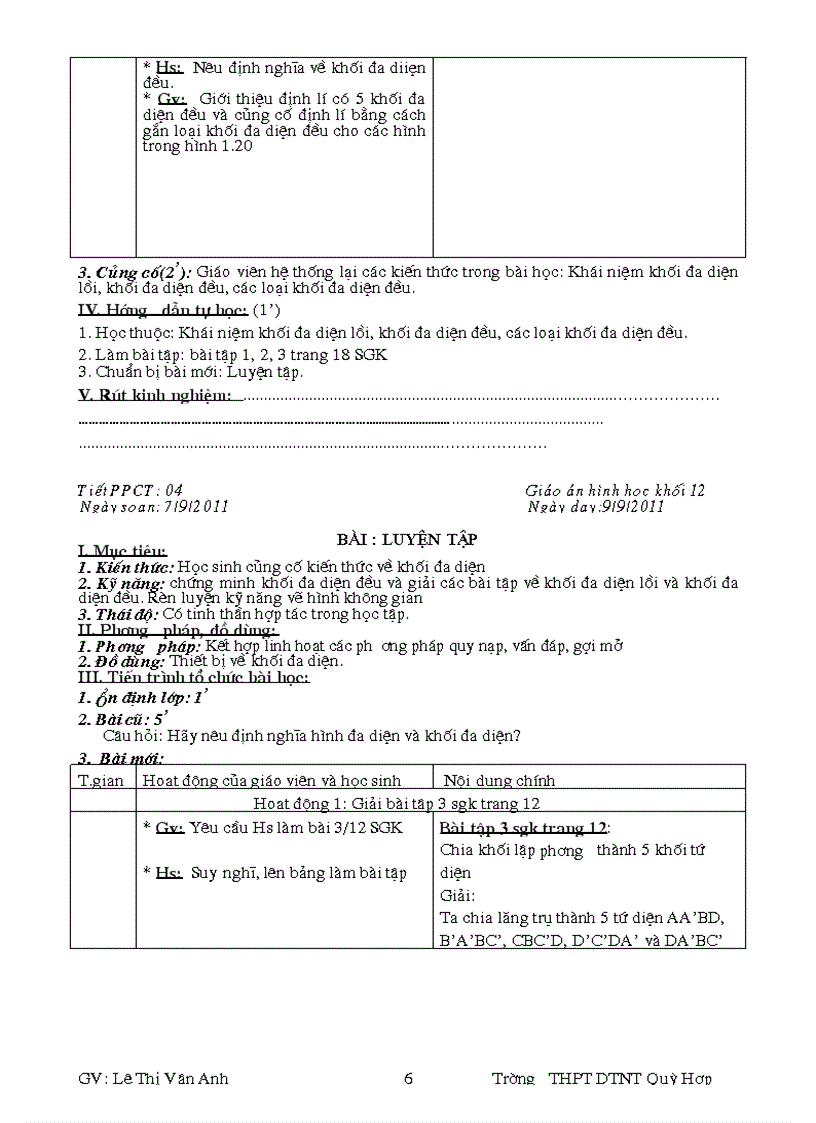 image for page Giáo án hình học Chương i khối đa diện Bài 1 kháI niệm khối đa diện