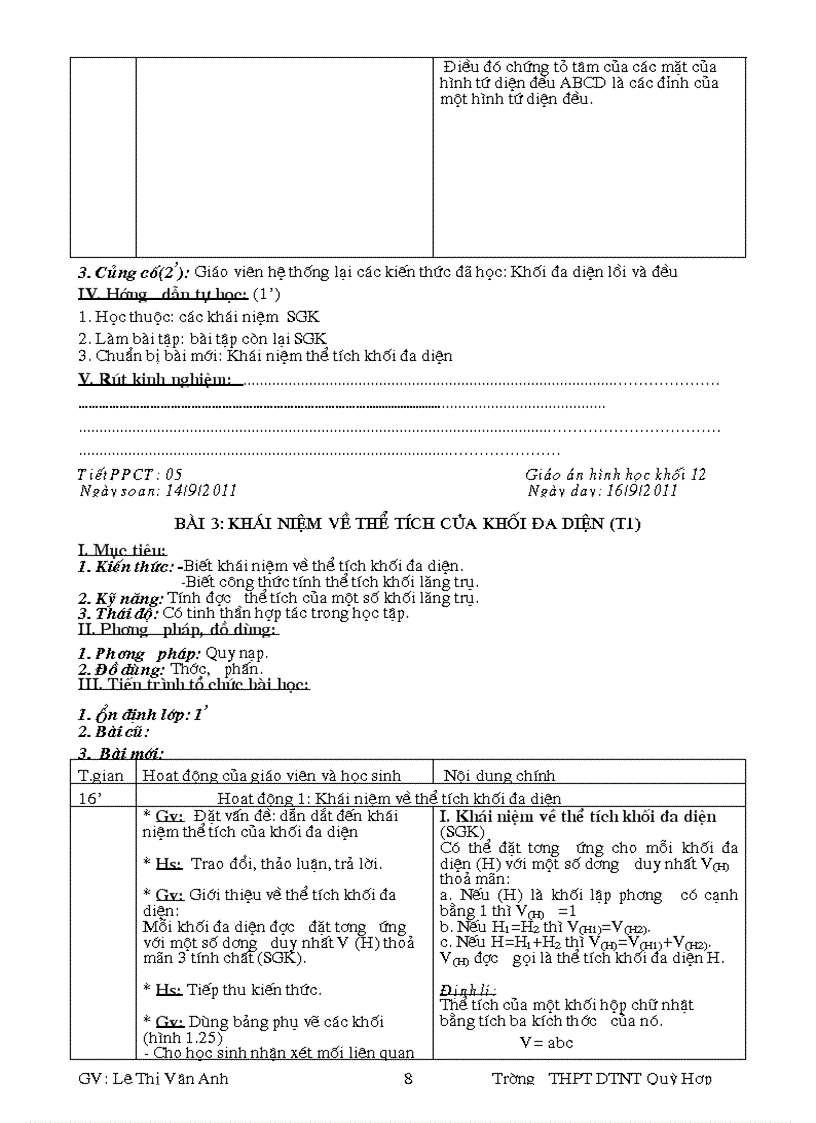 image for page Giáo án hình học Chương i khối đa diện Bài 1 kháI niệm khối đa diện