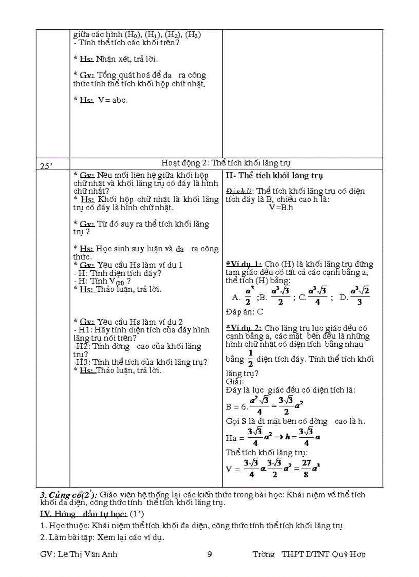 image for page Giáo án hình học Chương i khối đa diện Bài 1 kháI niệm khối đa diện