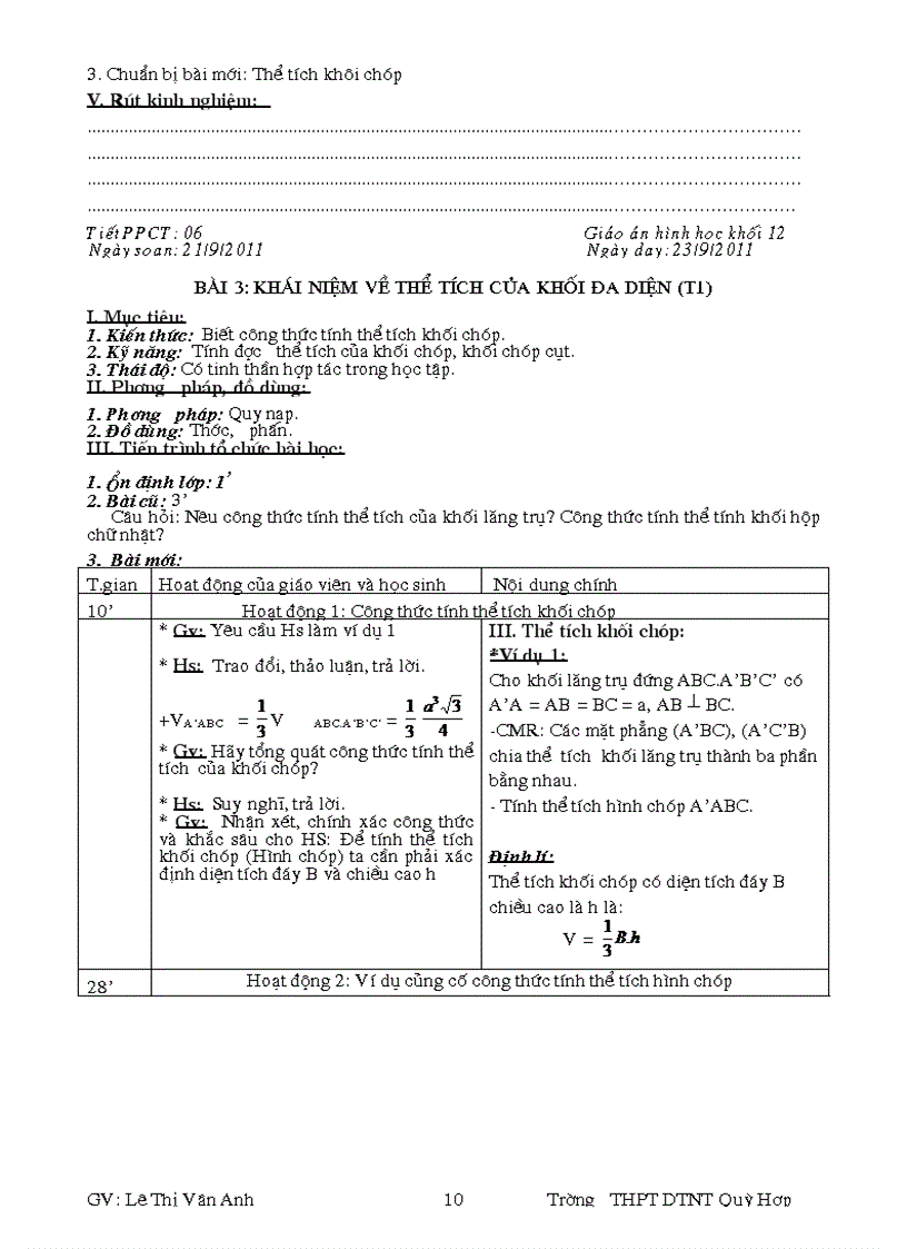 image for page Giáo án hình học Chương i khối đa diện Bài 1 kháI niệm khối đa diện