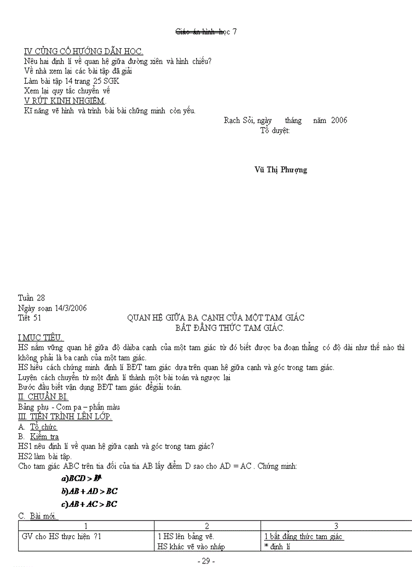 image for page Giáo án Hình học 7 học kỳ II