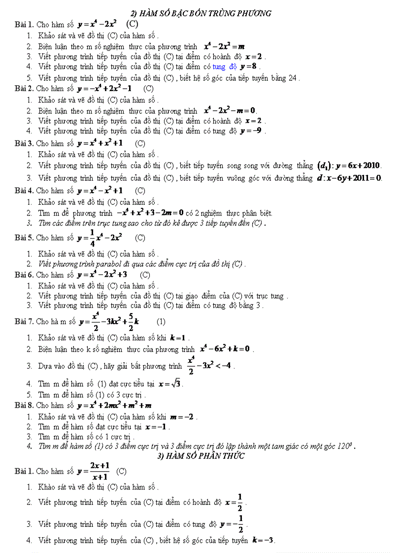 image for page Đề cương ôn tập chương i giải tích 12 1 Hàm số đồng biến nghịch biến
