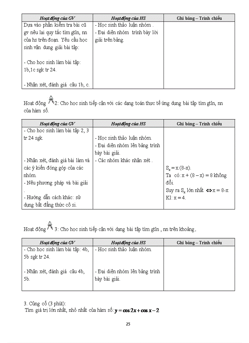 image for page Giáo án giải tích 12 chương 1