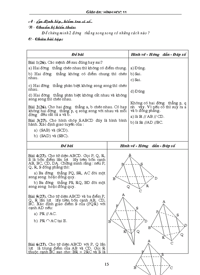 image for page Giáo án Hình học 11 1