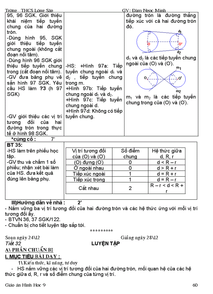 image for page Giáo án Hình học 9 học kì I
