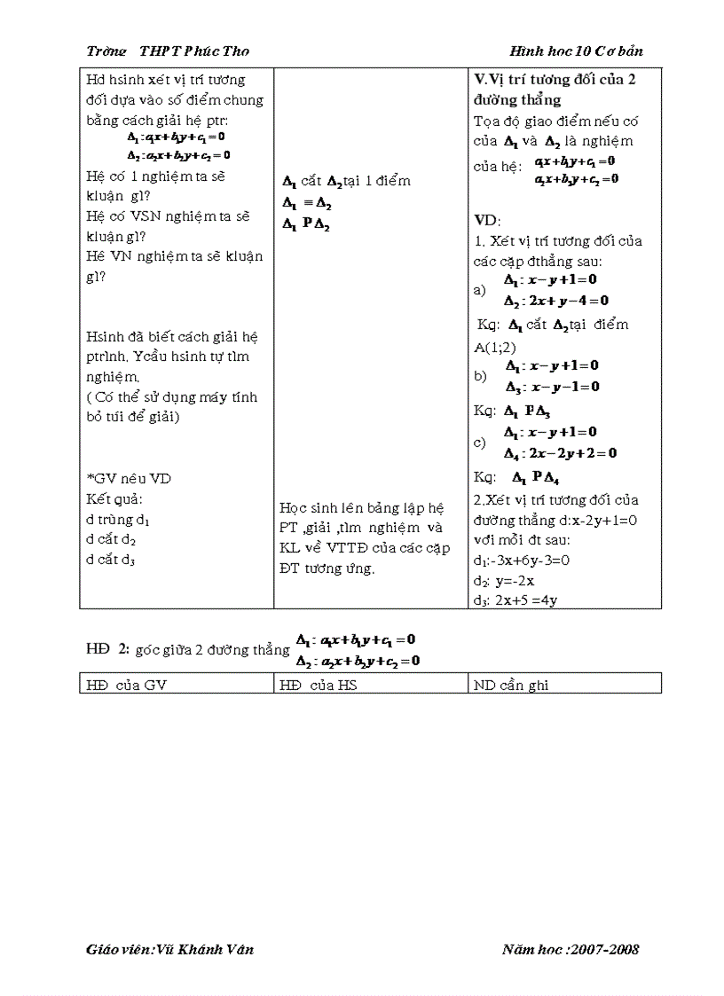 image for page Chương III Bài 1 Phương trình đường thẳng