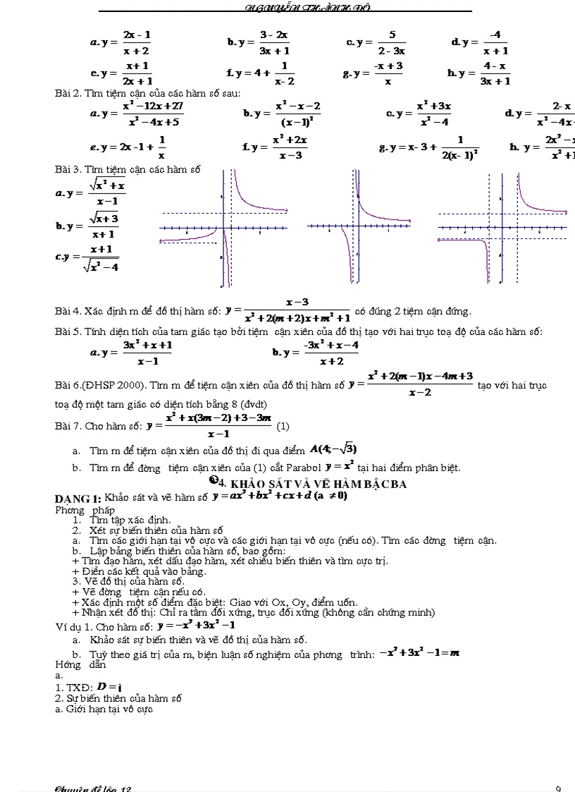 image for page Chuyên đề các bài toán ứng dụng đạo hàm