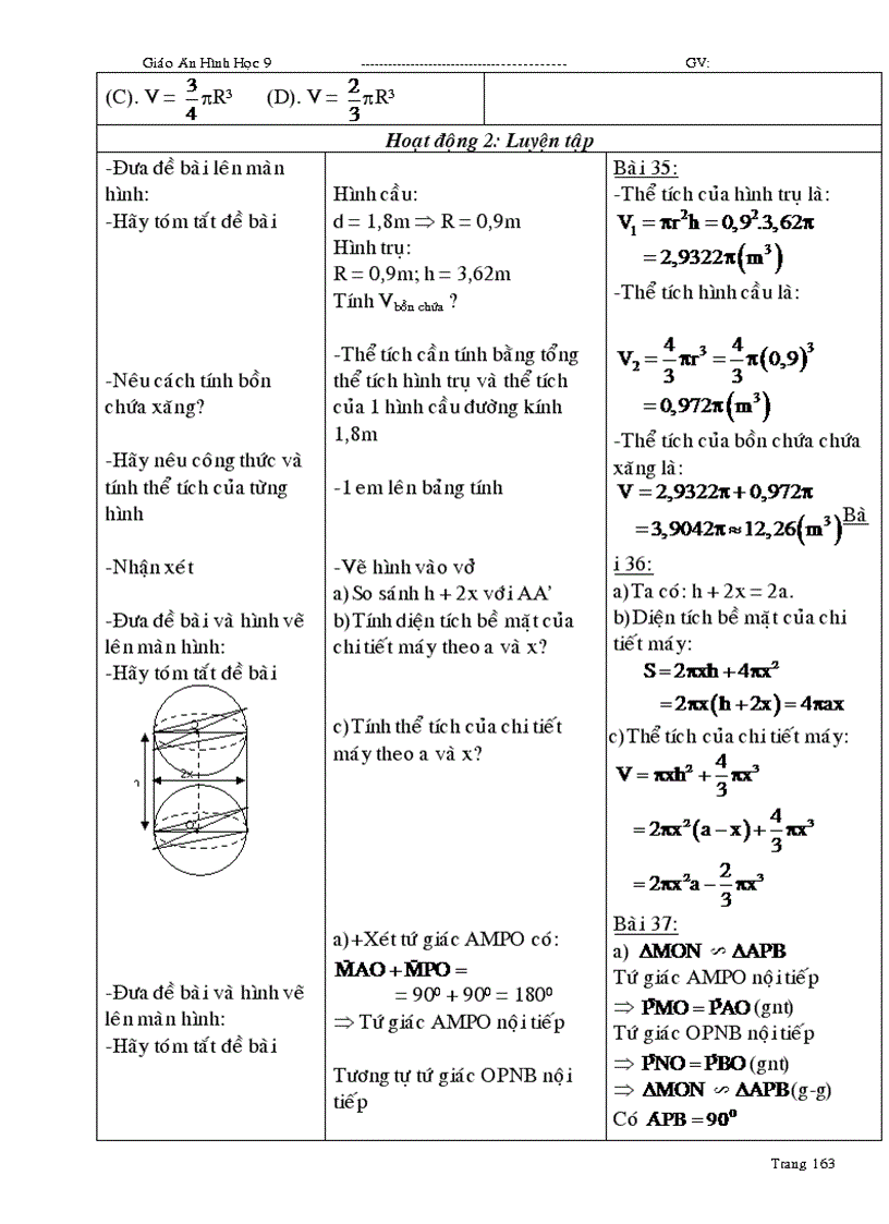 image for page Giáo án Hình học 9 học kỳ I