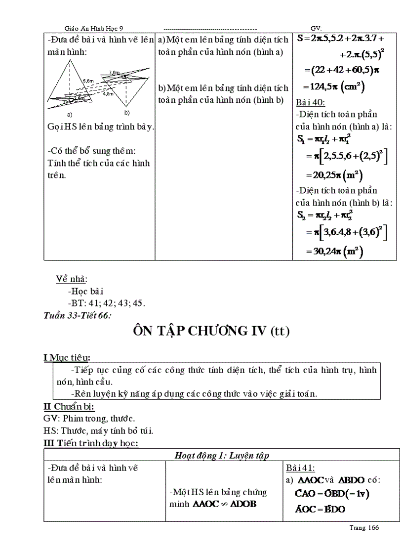 image for page Giáo án Hình học 9 học kỳ I