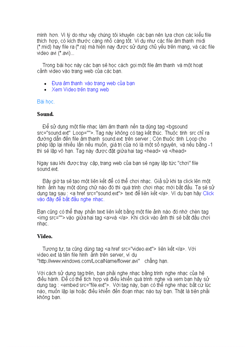 image for page HTML căn bản