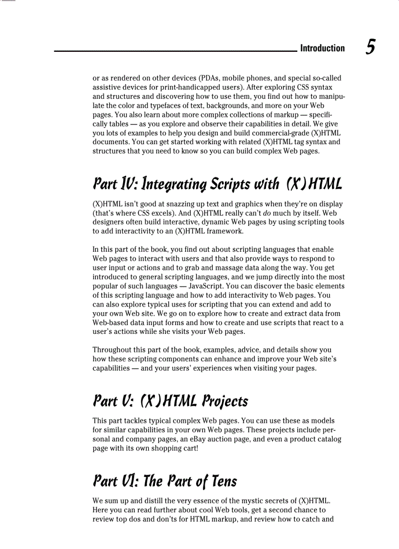image for page HTML XHTML CSS for Dummies 6th Edition