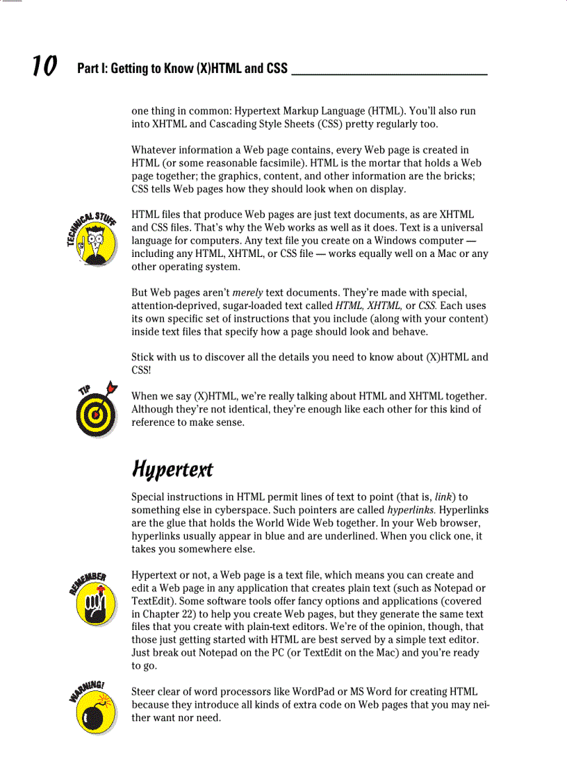 image for page HTML XHTML CSS for Dummies 6th Edition