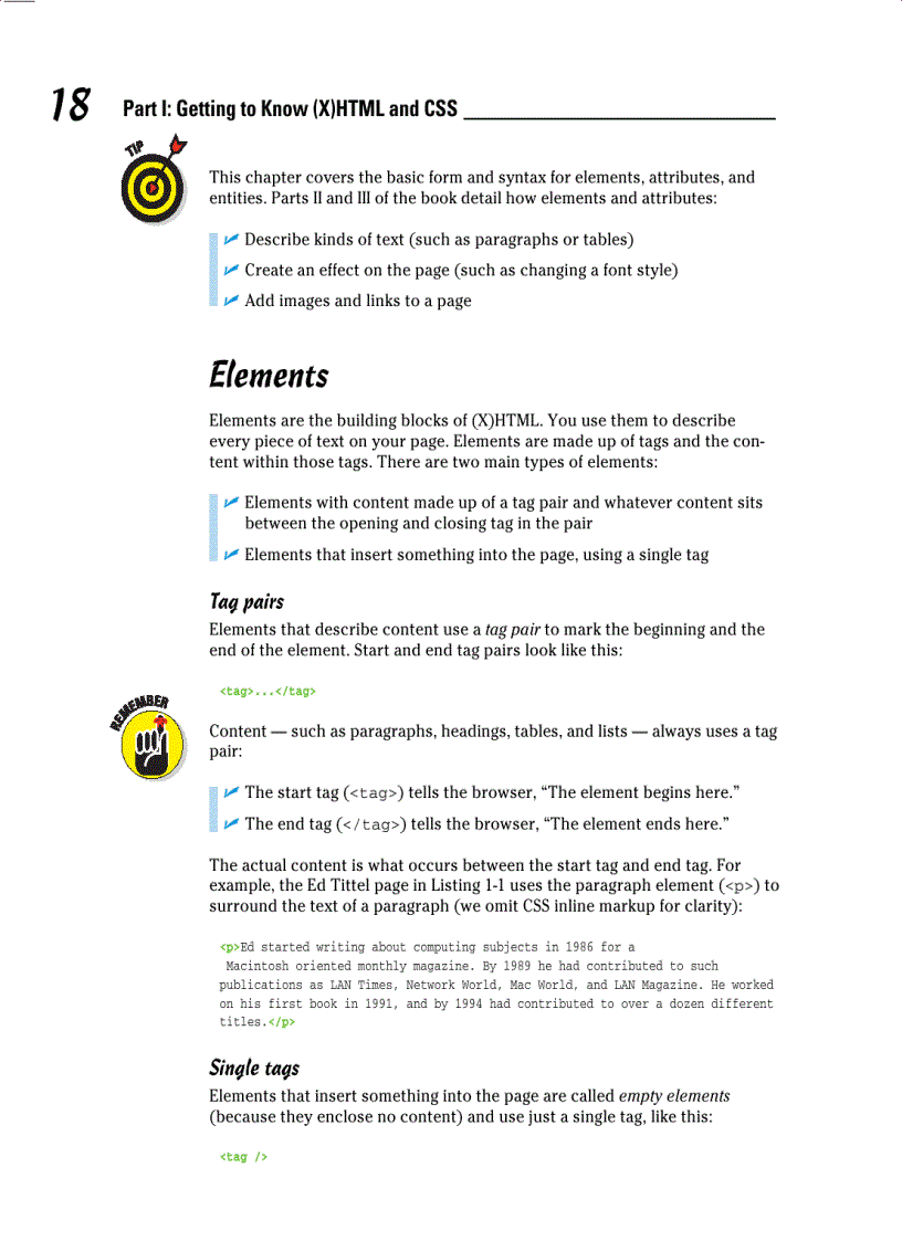 image for page HTML XHTML CSS for Dummies 6th Edition