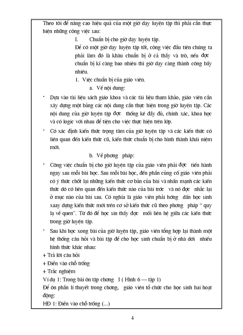 image for page Đề tài Dạy giờ ôn tập Hình học 6