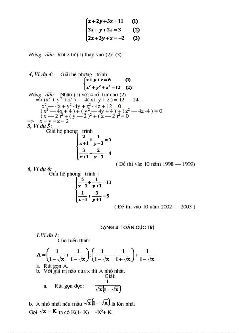 image for page Một số dạng toán ôn thi vào lớp 10