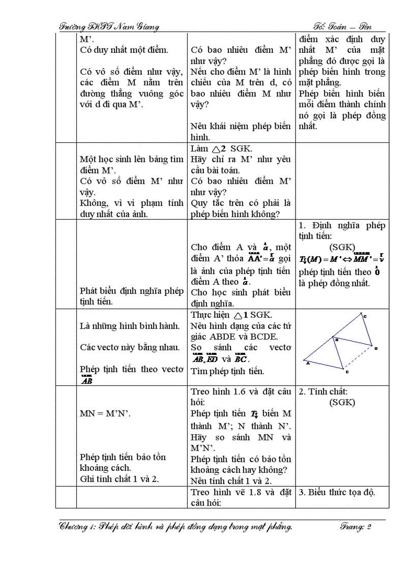 image for page Giáo án Hình học 11 3