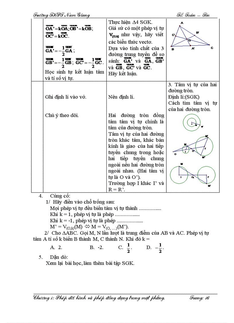 image for page Giáo án Hình học 11 3
