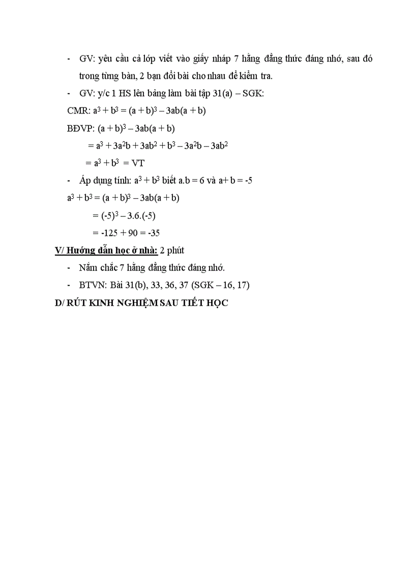 image for page Giáo án Đại số 8 chương I