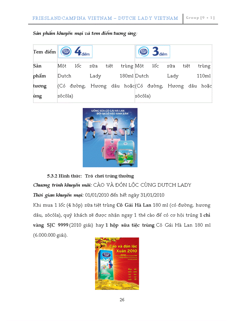 image for page Các chiến lược marketing 4P cho các sản phẩm của công ty Friesland Campina Việt Nam Cô gái Hà Lan