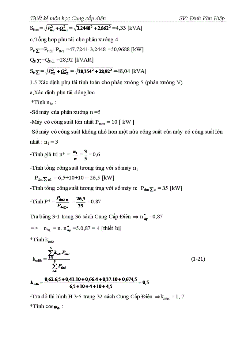 image for page Thiết kế cung cấp điện cho một xí nghiệp gồm 11 phân xưởng