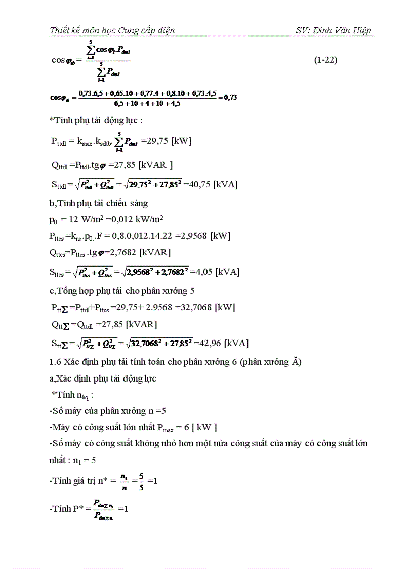 image for page Thiết kế cung cấp điện cho một xí nghiệp gồm 11 phân xưởng