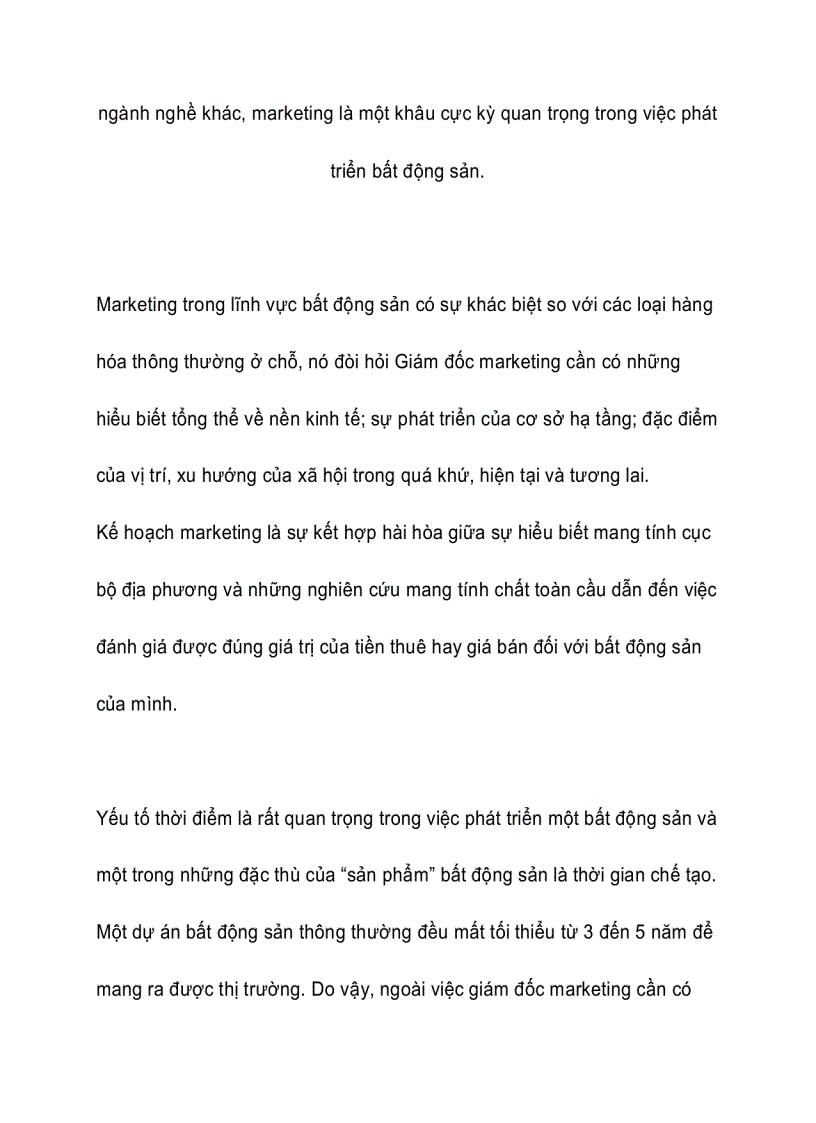 image for page Bàn về marketing bất động sản