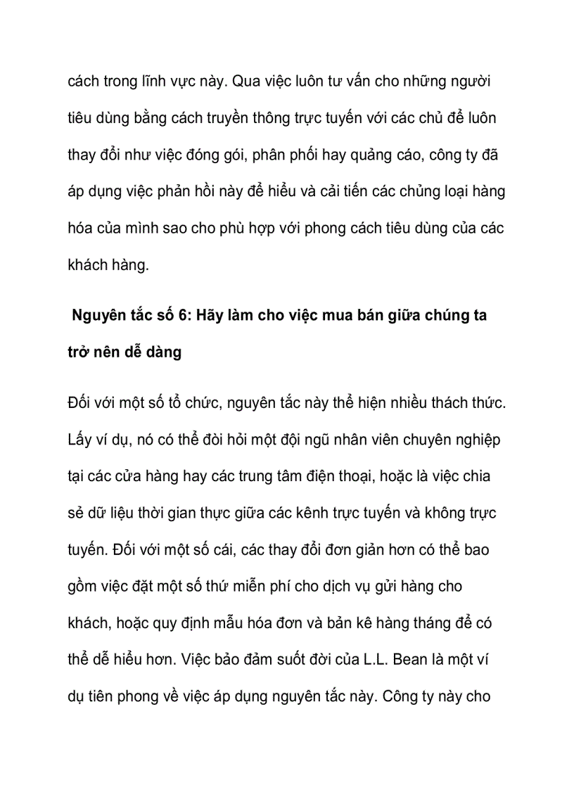 image for page Nguyên tắc mới về kinh nghiệm phục vụ khách hàng