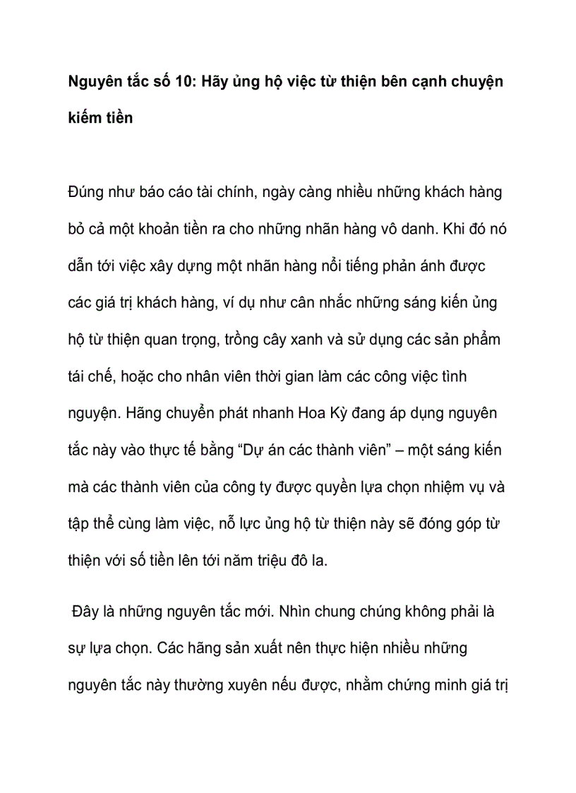 image for page Nguyên tắc mới về kinh nghiệm phục vụ khách hàng