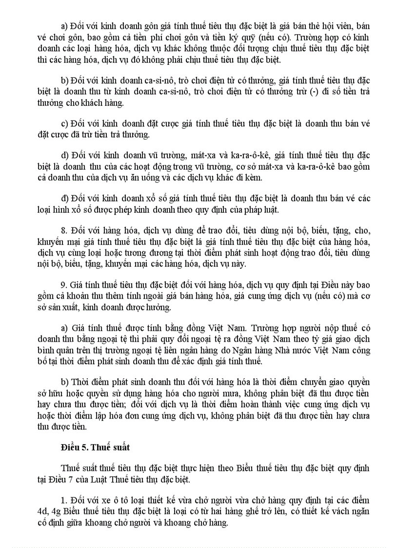 image for page Nghị định 26 2009 nđ cp quy định chi tiết thi hành một số điều của luật thuế tiêu thụ đặc biệt