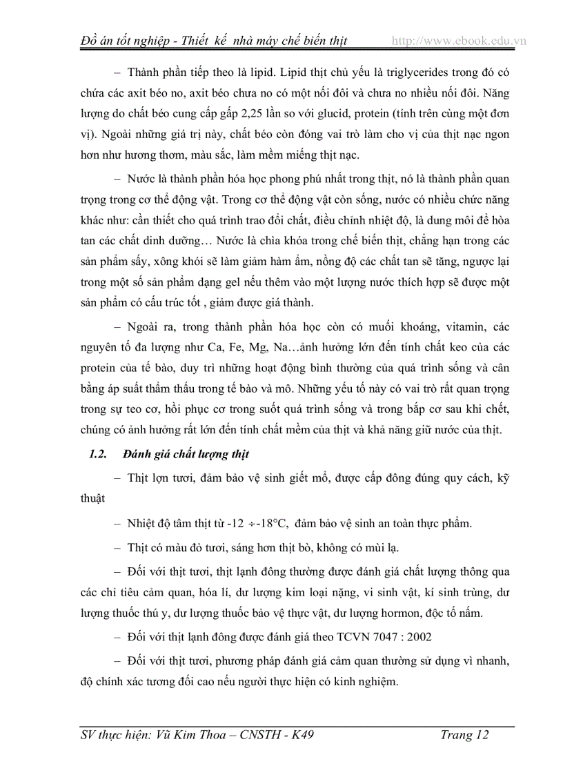 image for page Hướng thiết kế và xây dựng nhà máy chế biến các sản phẩm từ thịt năng suất 3 5 tấn sp ngày với 3 dây chuyền