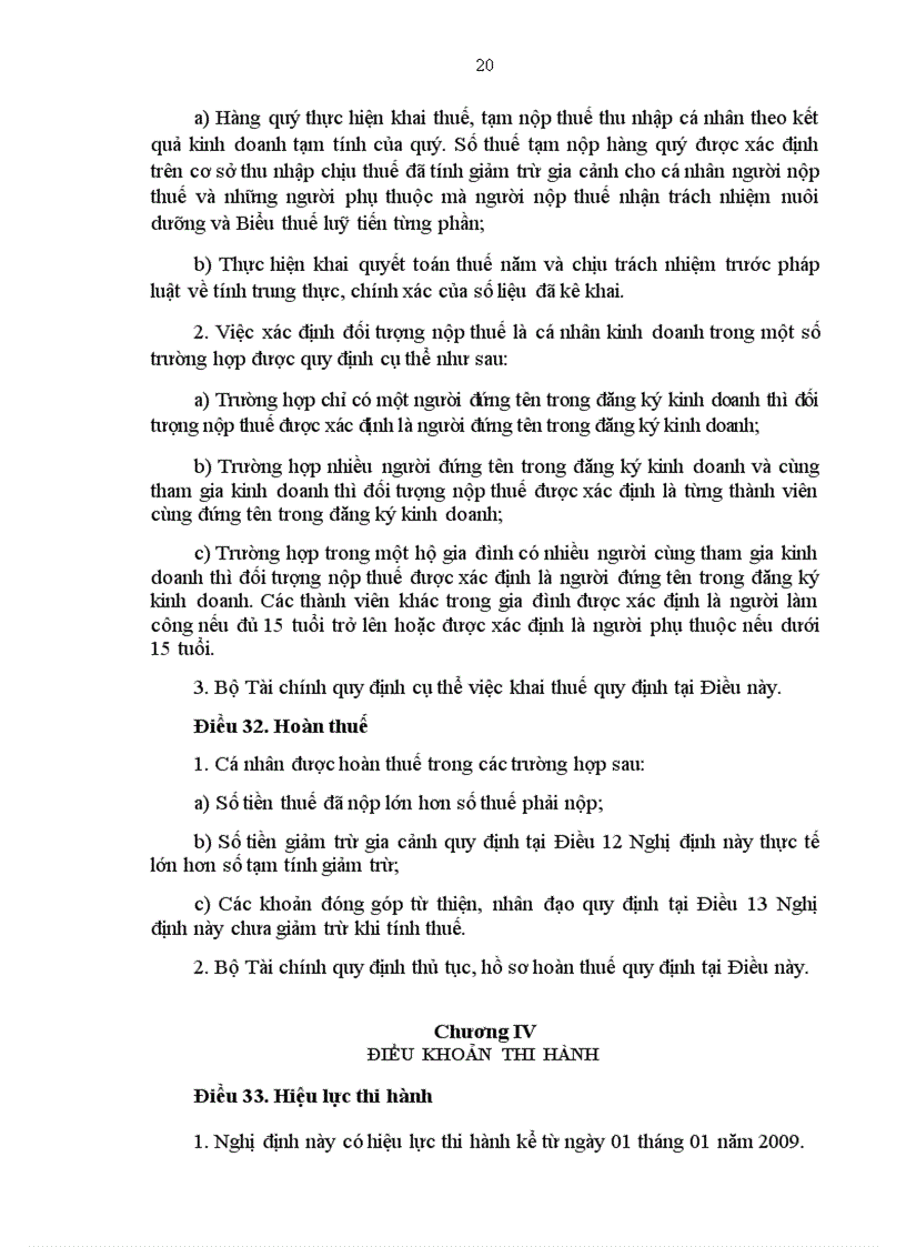 image for page NGHỊ ĐỊNH SỐ 100 2008 NĐ CP Quy định chi tiết một số điều của Luật Thuế thu nhập cá nhân