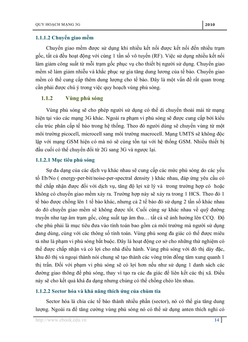 image for page Nghiên cứu quá trình quy hoạch và phát triển mạng di động thế hệ thứ 3G