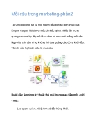 Mồi câu trong marketing phần2