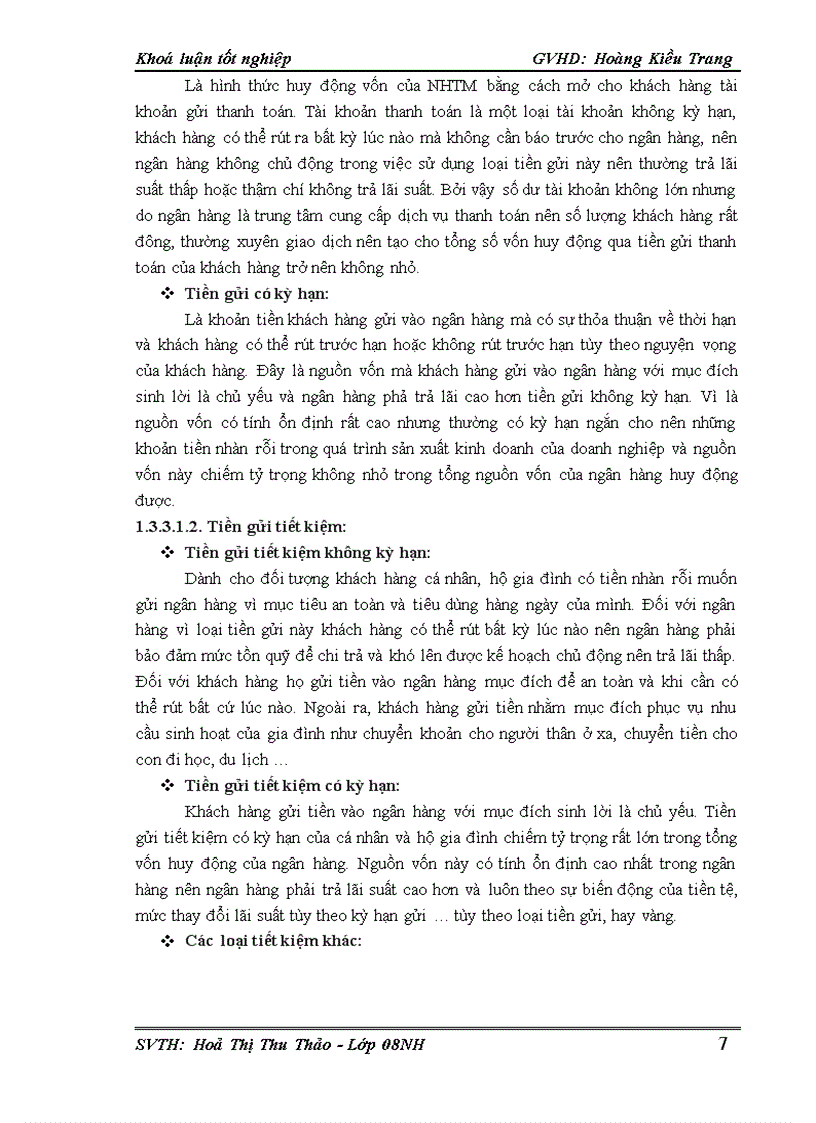 image for page Phân tích thực trạng huy động vốn tại chi nhánh NHNo PTNT Huyện Hòa Vang