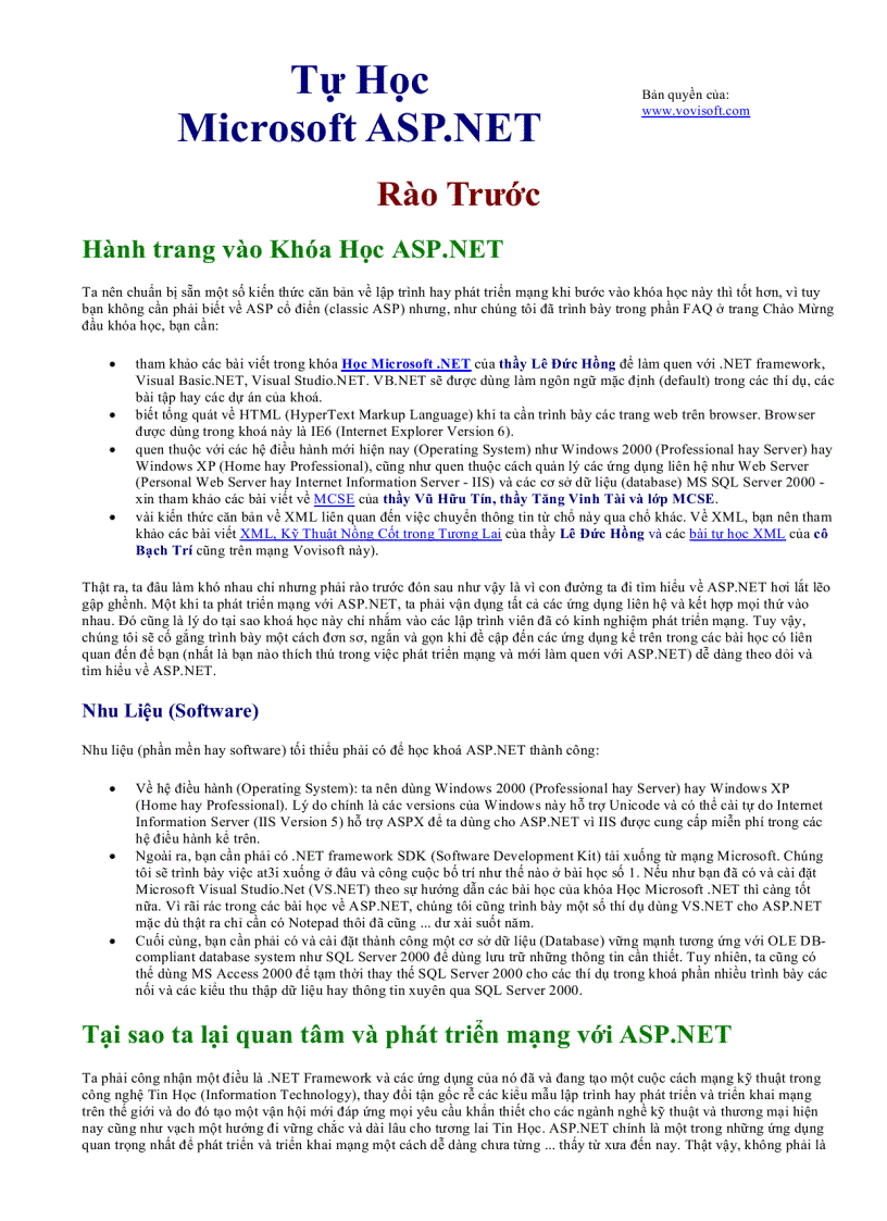 image for page Tự học lập trình ASP NET