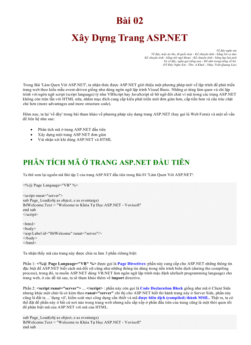 image for page Tự học lập trình ASP NET