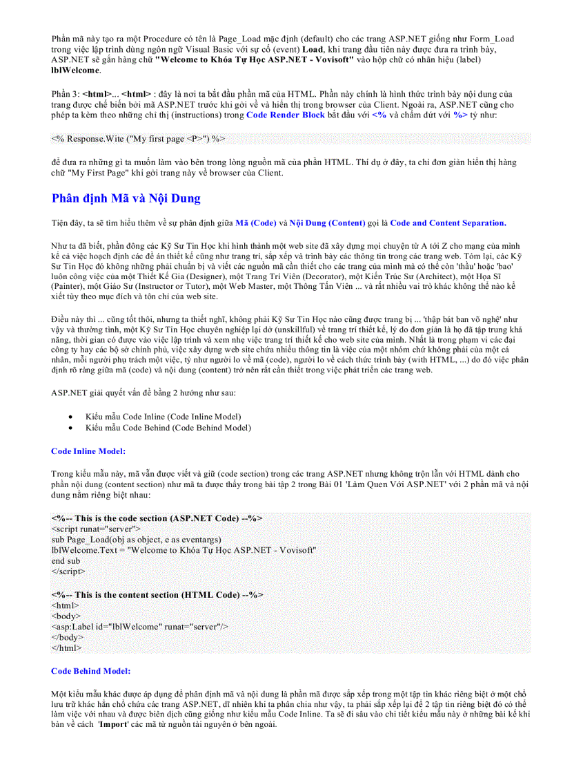 image for page Tự học lập trình ASP NET