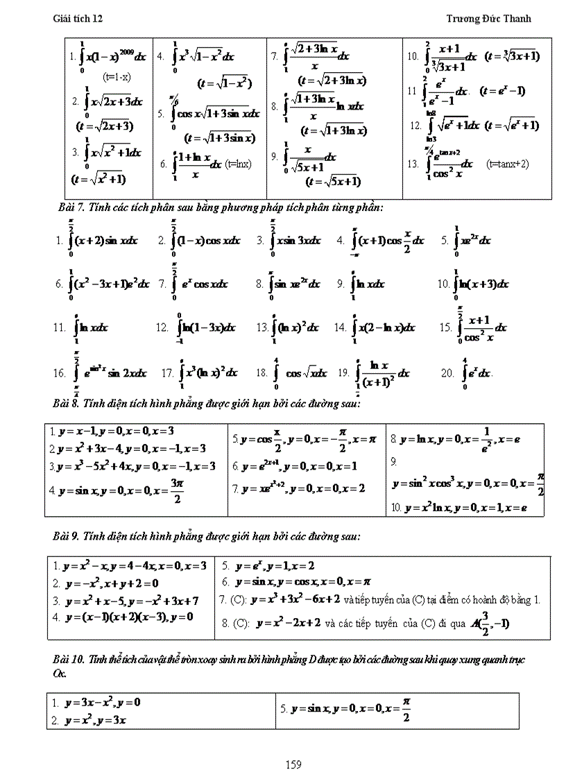 image for page Giáo án giải tích phần tích phân