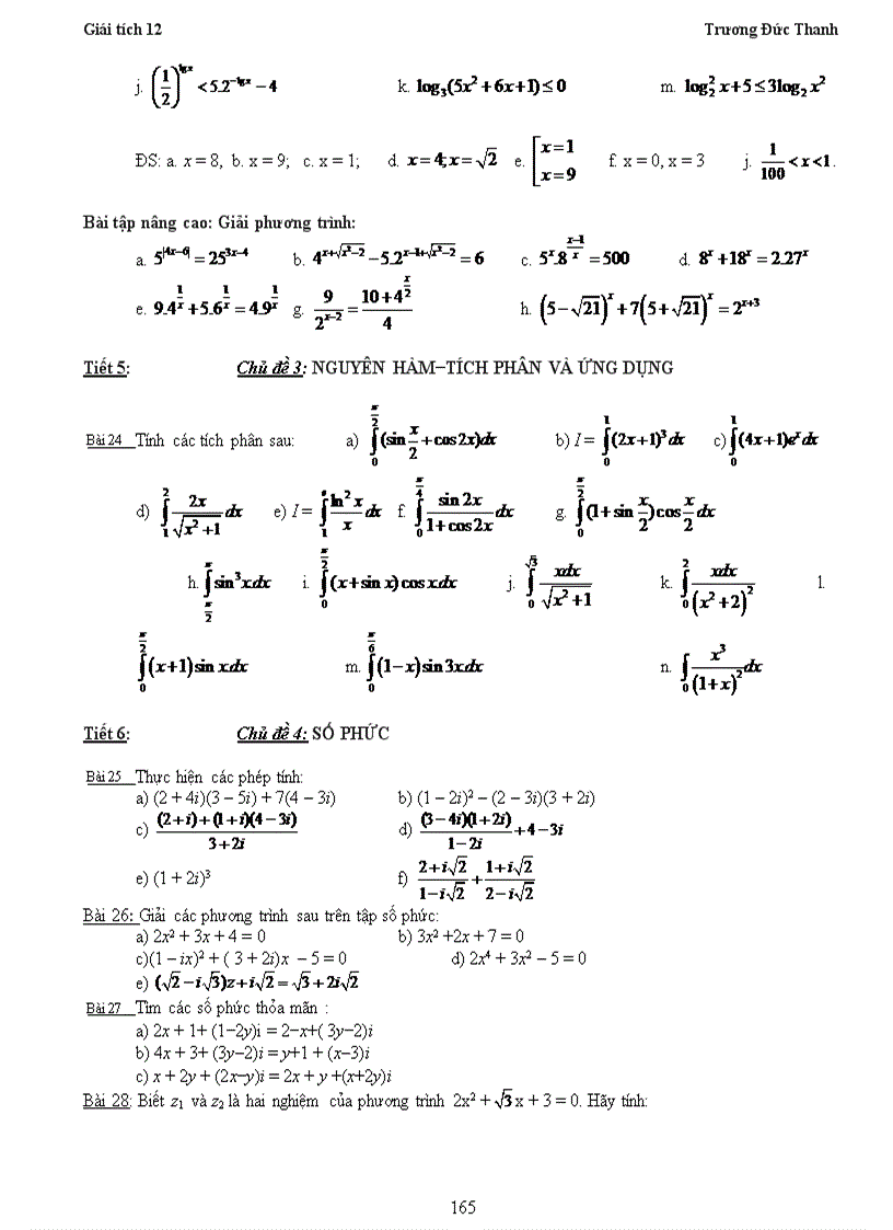 image for page Giáo án giải tích phần tích phân