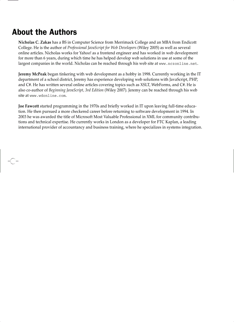 image for page Professional ajax 2nd edition programmer to programmer