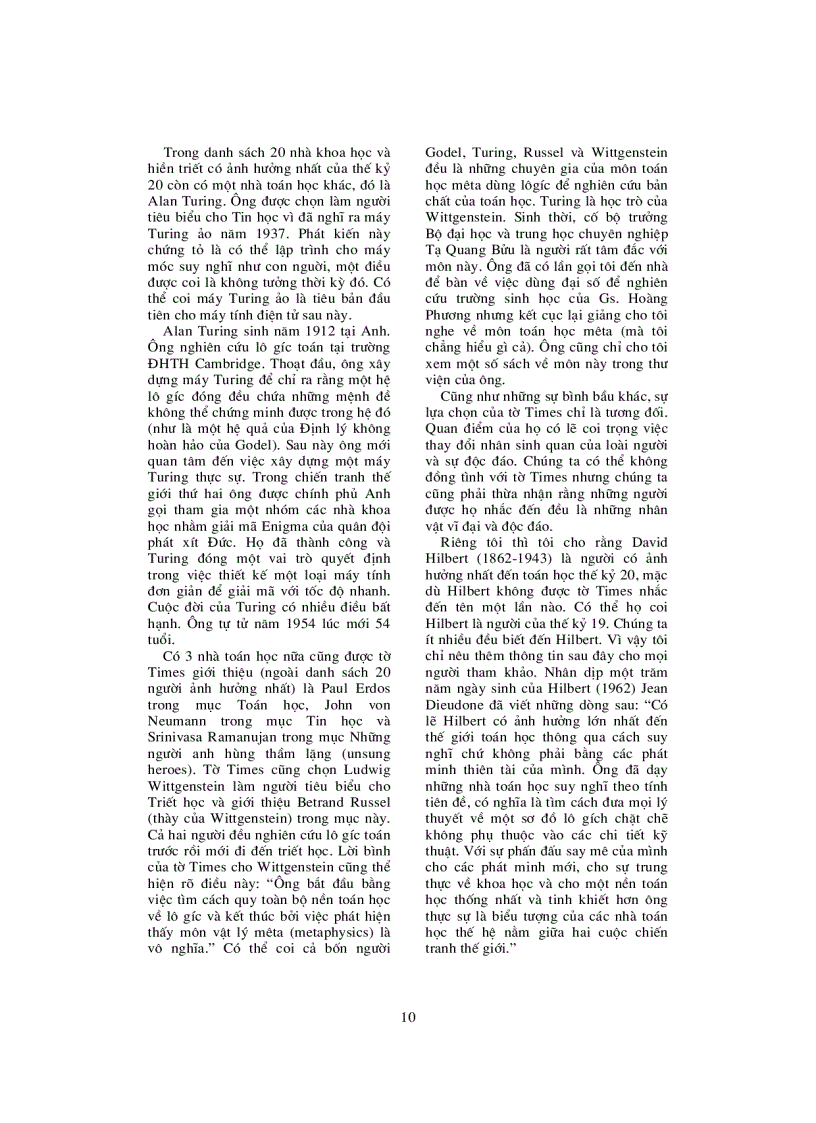 image for page Ai là nhà toán học lớn nhất thế kỷ 20