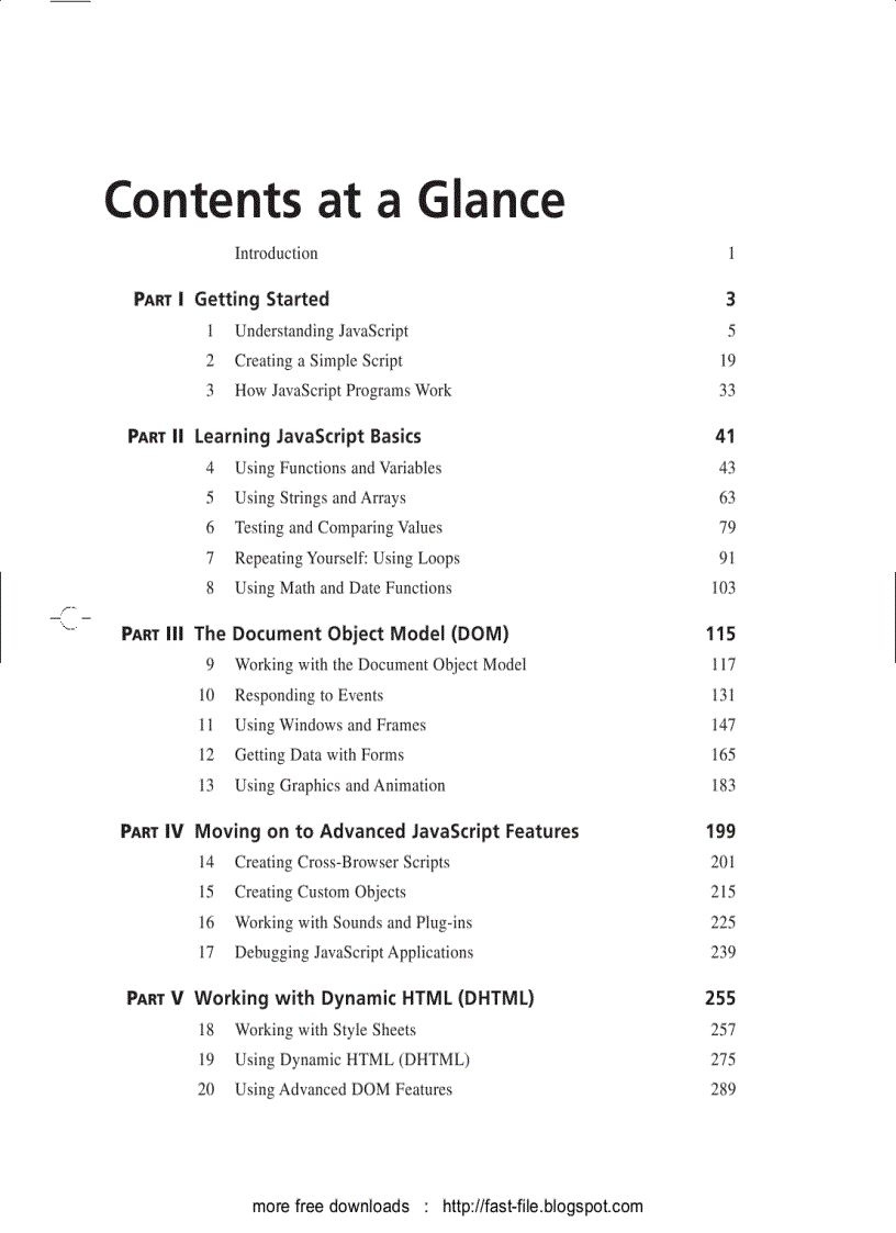 image for page Sams Teach Yourself JavaScript in 24 Hours