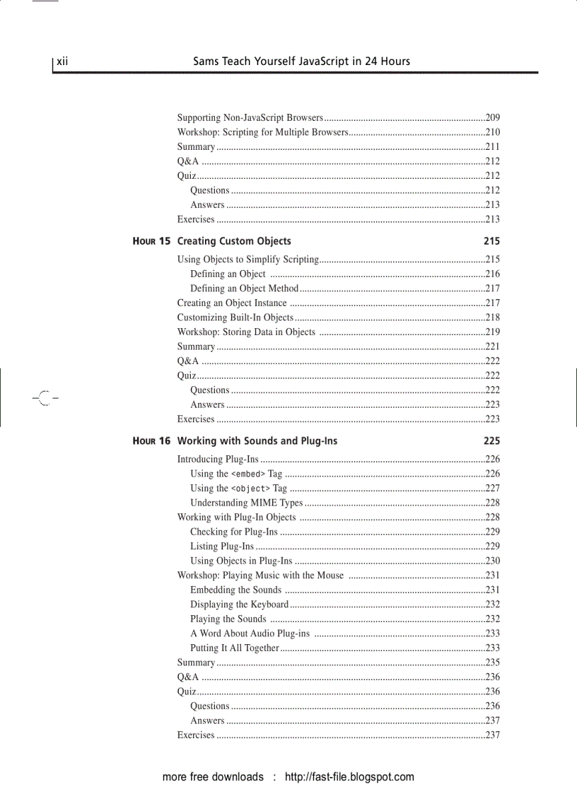 image for page Sams Teach Yourself JavaScript in 24 Hours