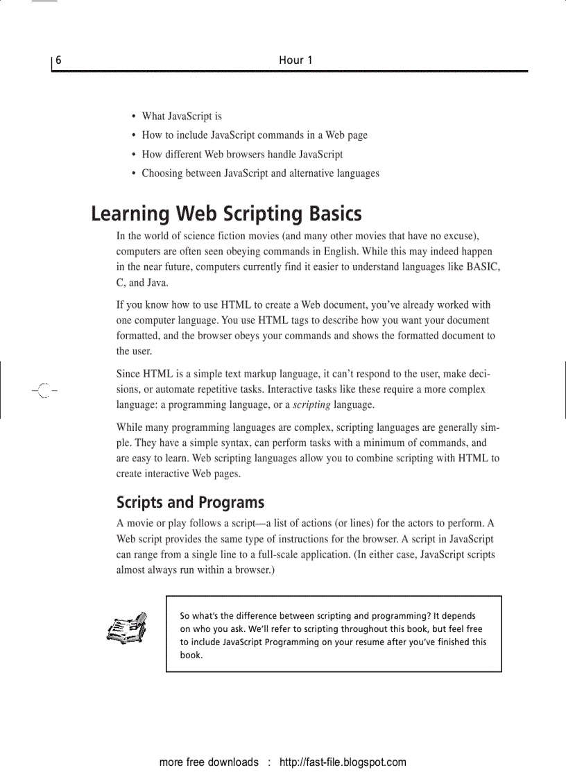 image for page Sams Teach Yourself JavaScript in 24 Hours