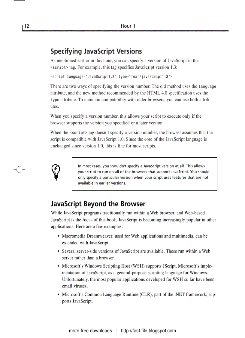 image for page Sams Teach Yourself JavaScript in 24 Hours