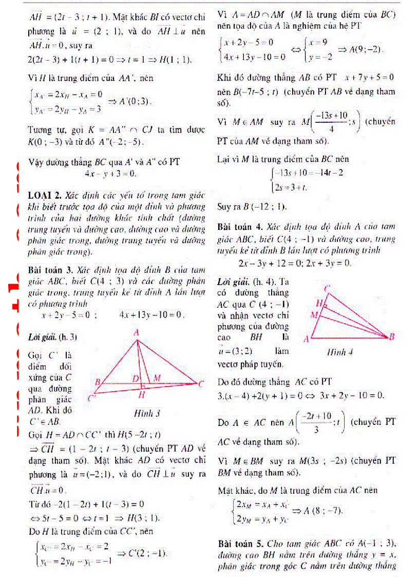 image for page Bài toán về thiết lập phương trình đường thẳng