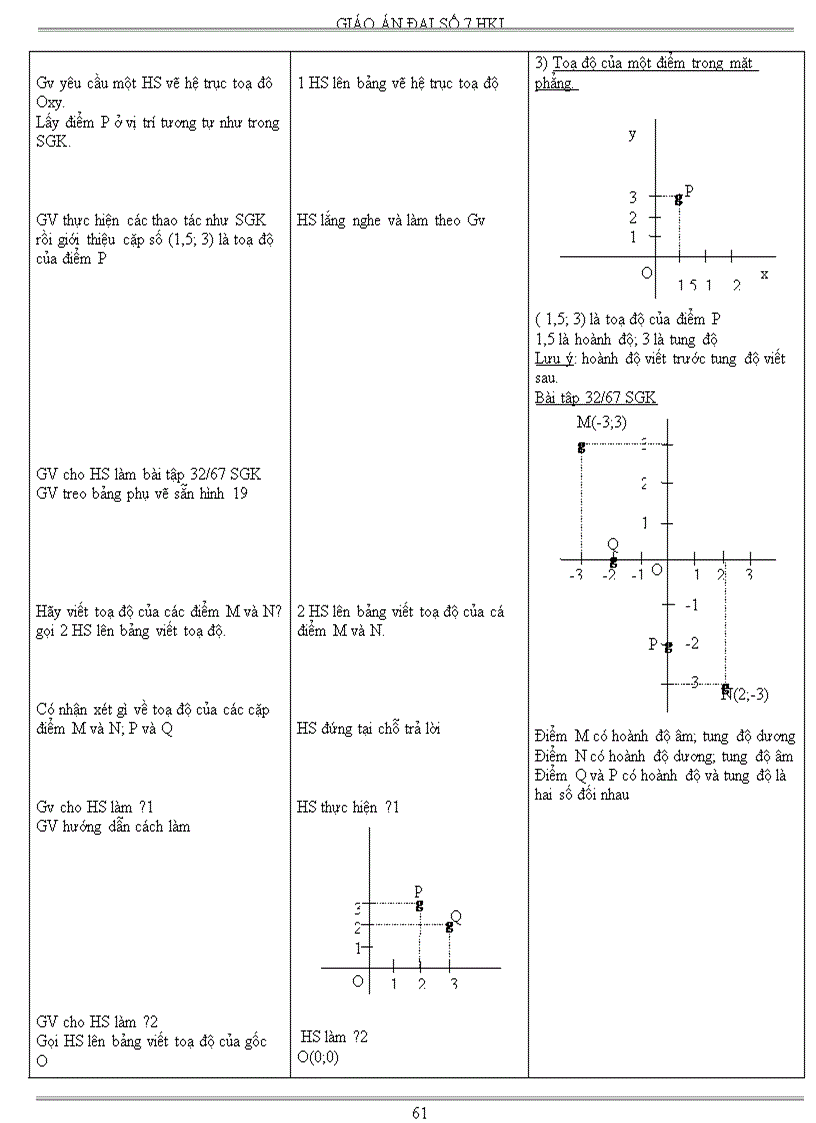 image for page Giáo án Đại số 7 học kì I