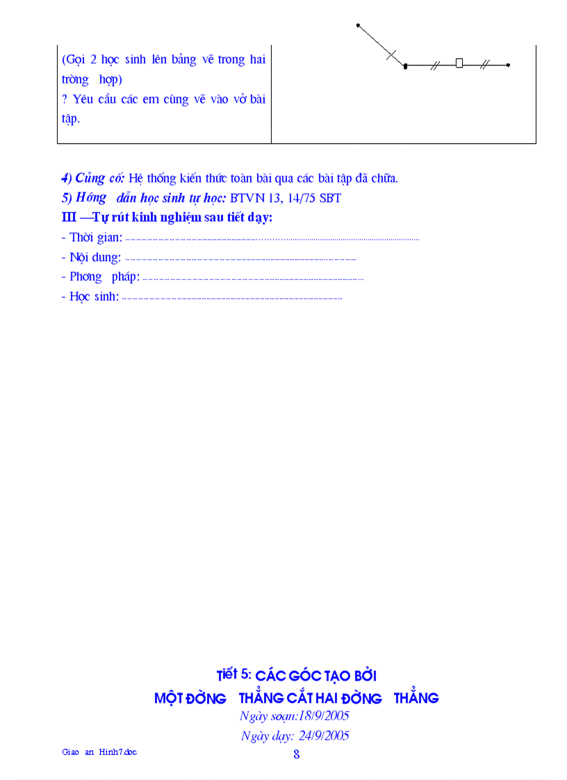 image for page Giáo án Hình học 7 1